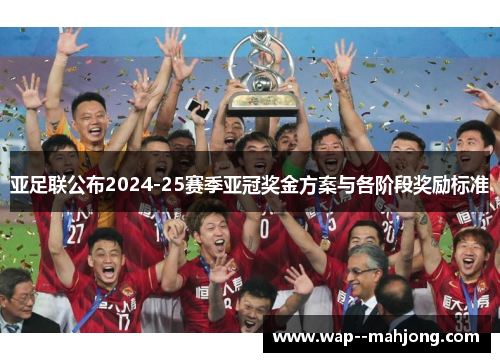 亚足联公布2024-25赛季亚冠奖金方案与各阶段奖励标准